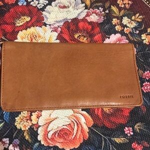 Fossil Tan Leather Ck Wallet